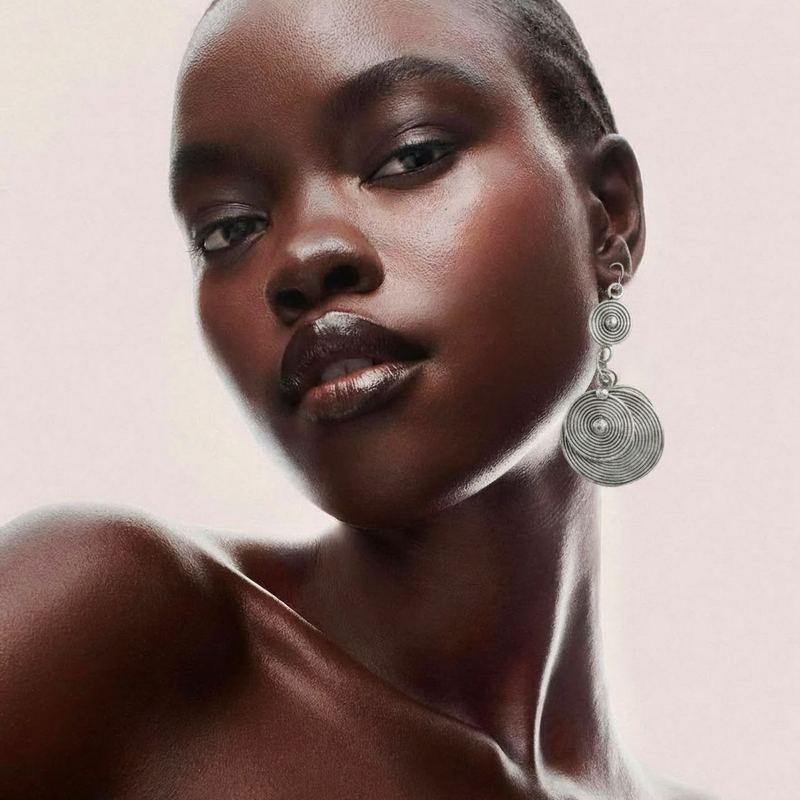 Miao Silver Earrings | Ethnic Heritage